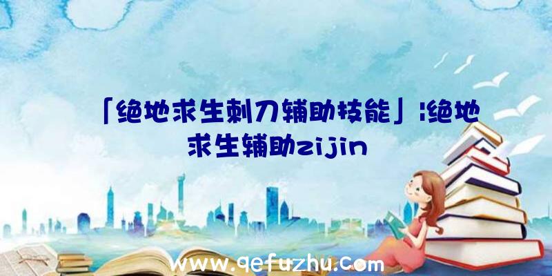 「绝地求生刺刀辅助技能」|绝地求生辅助zijin